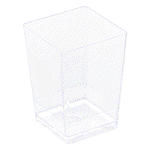Image of Square Dessert Cups Clear Plastic