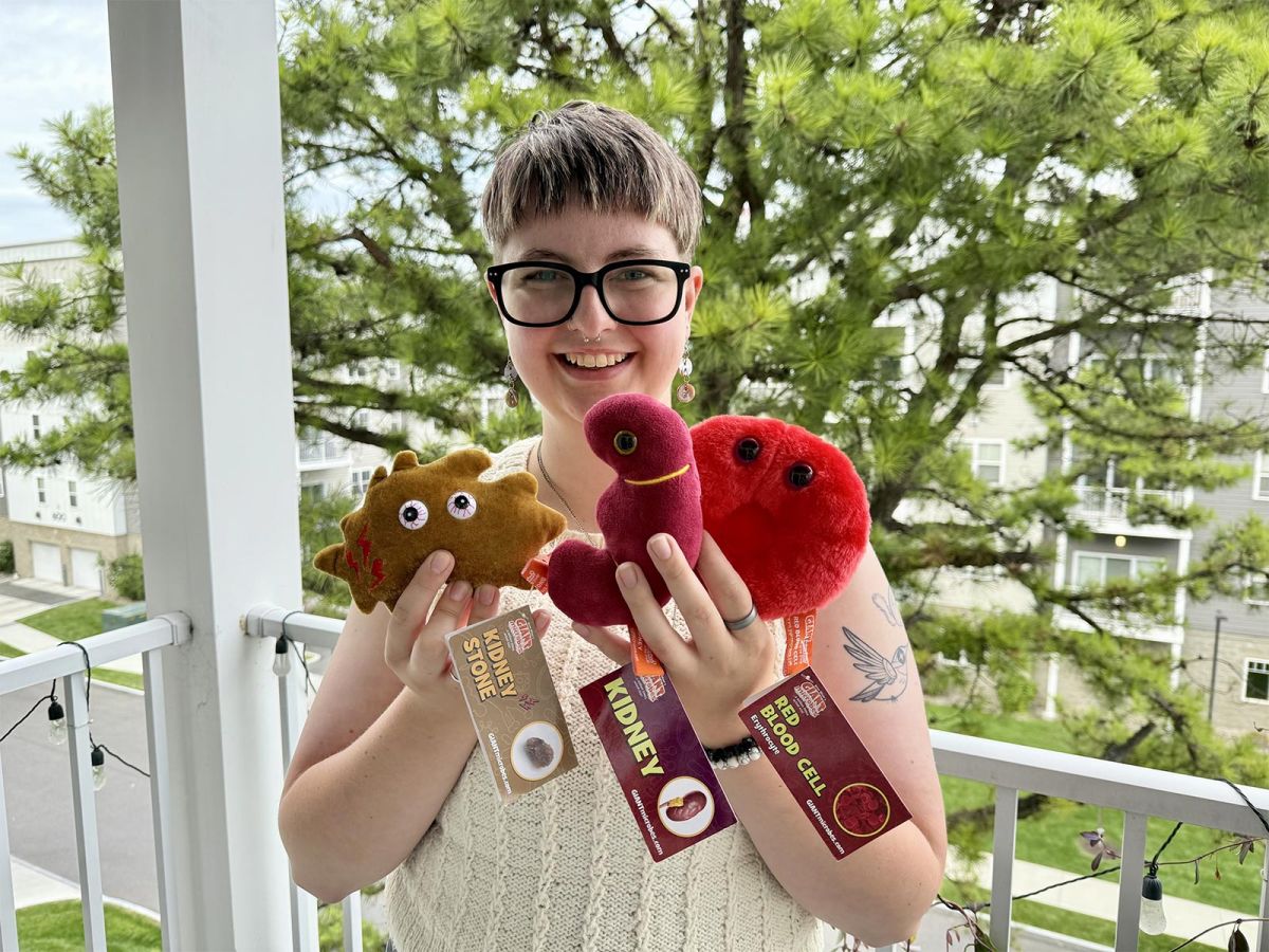 Holding Nephrology plushies