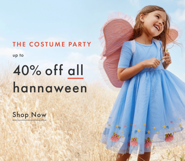 THE COSTUME PARTY | up to 40% off hannaween | Shop Now