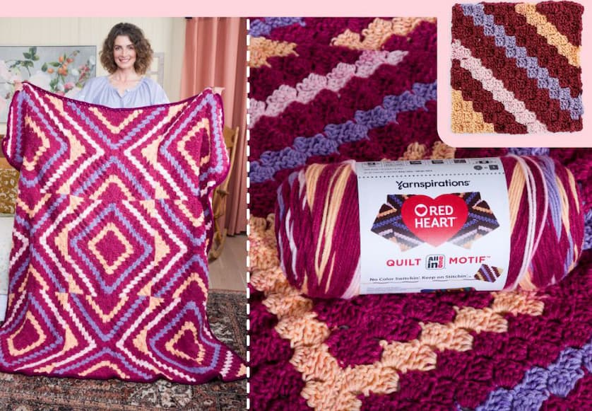 New Shade - Red Heart Quilt All-in-one TIMELESS