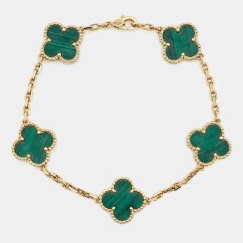 Vintage Alhambra Malachite 18k