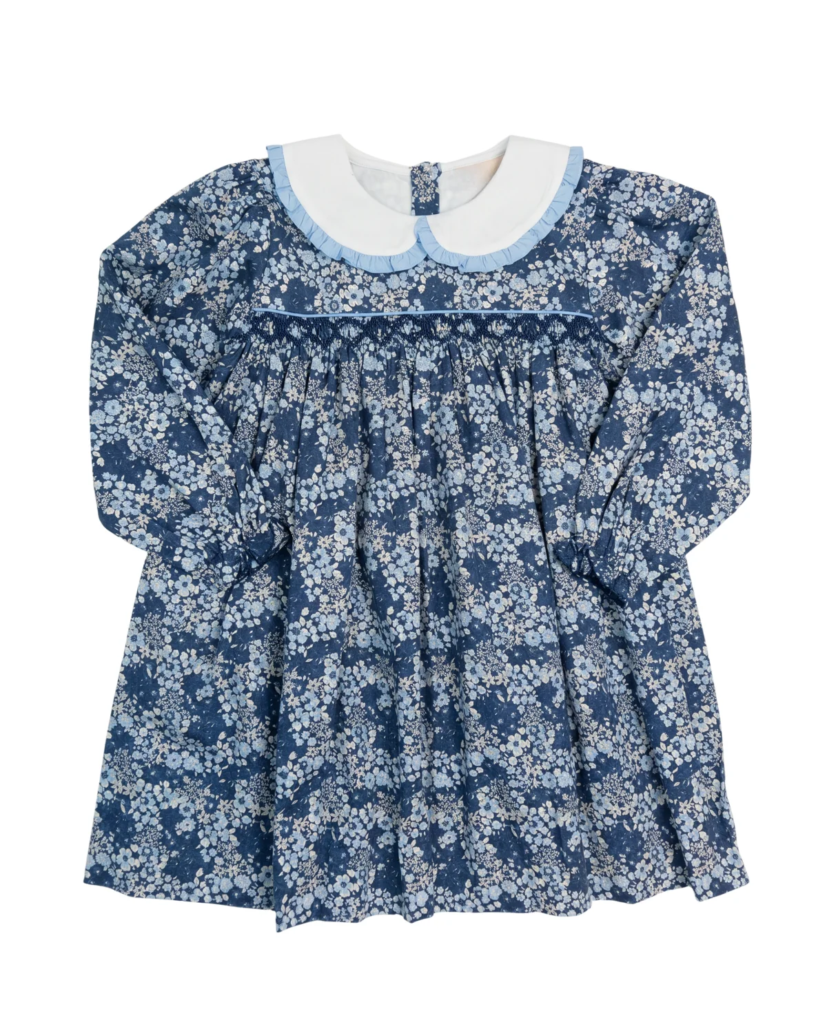 Image of Cobalt Clover Smocked Dress