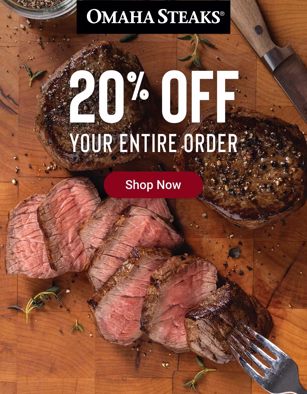 Omaha Steaks® | 20% OFF YOUR ENTIRE ORDER | SHOP NOW