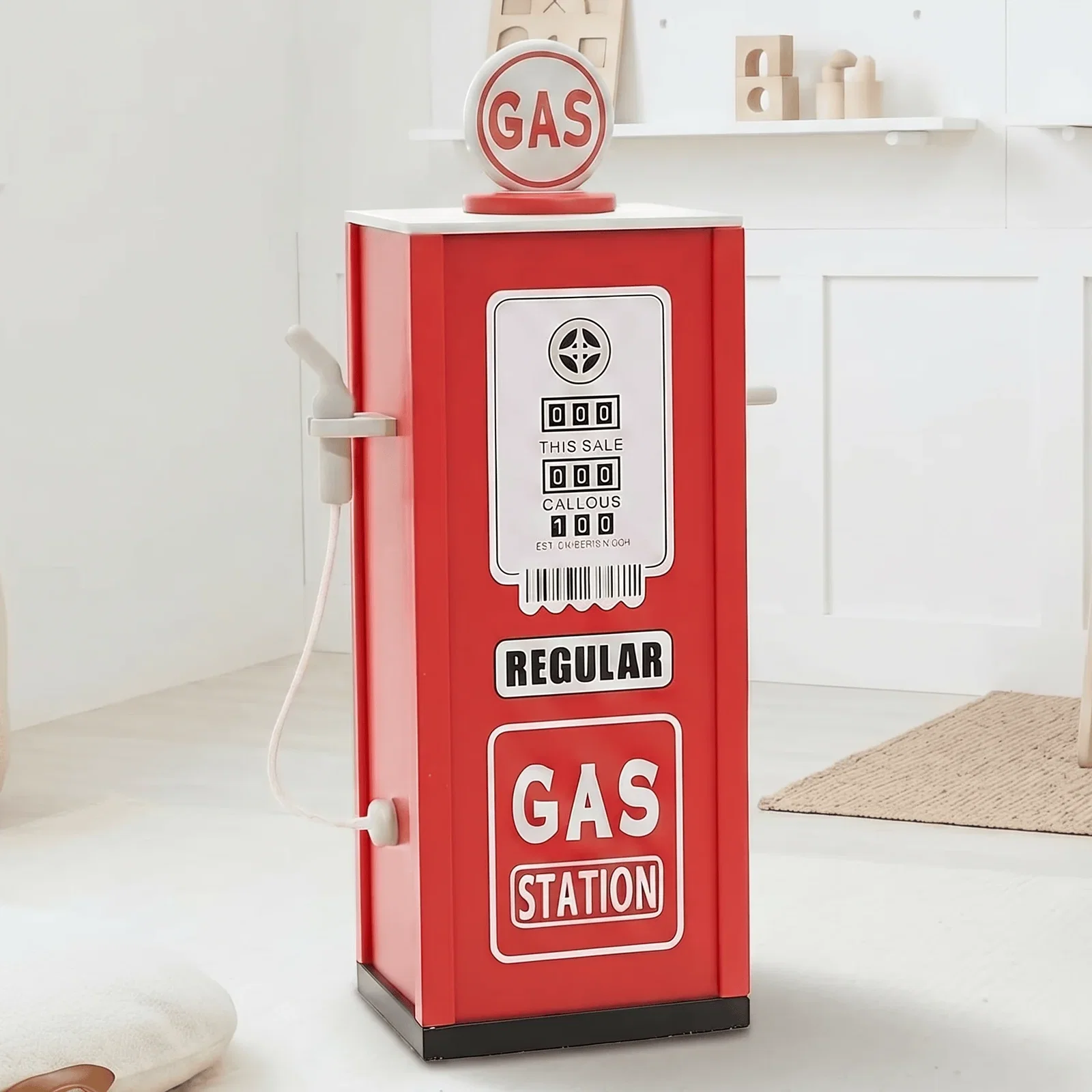 Image of Wooden Toy Petrol Pump