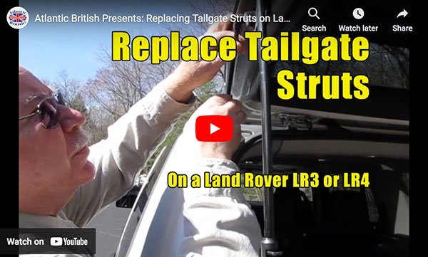 Tailgate Strut Replacement on and LR3 or LR4