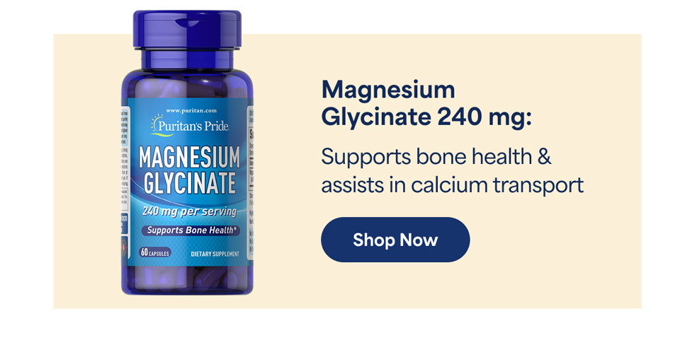 Magnesium Glycinate 240 mg per serving