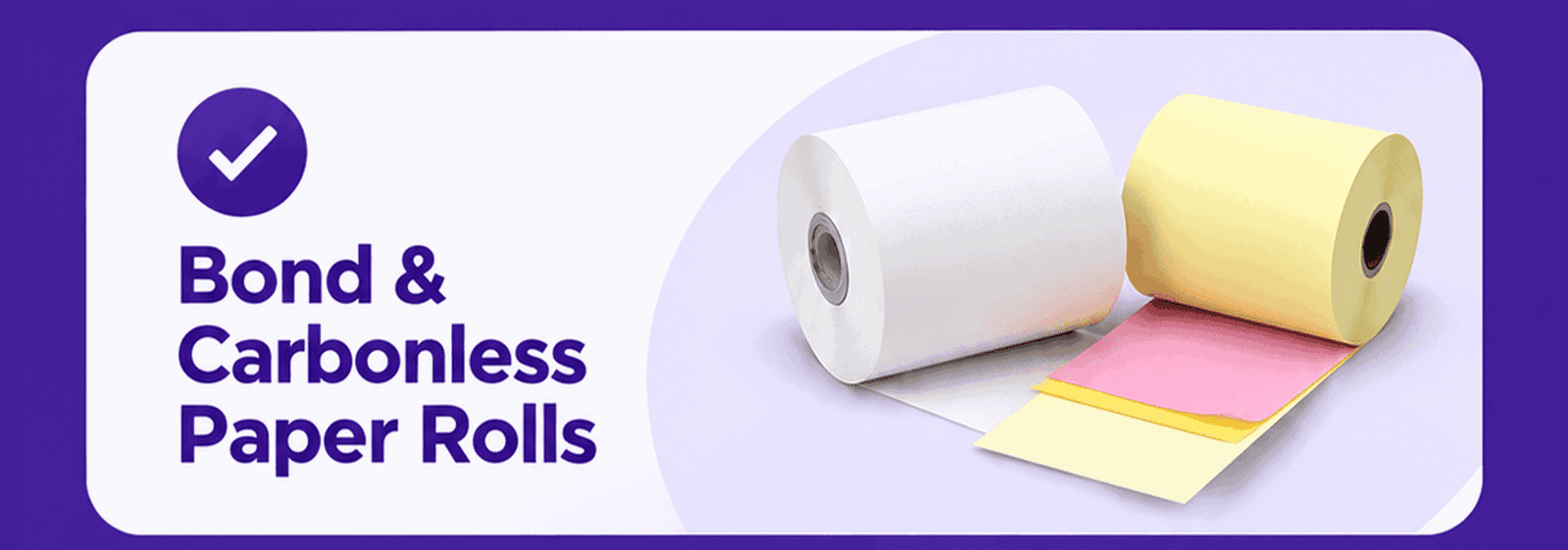 Bond & Carbonless Paper Rolls