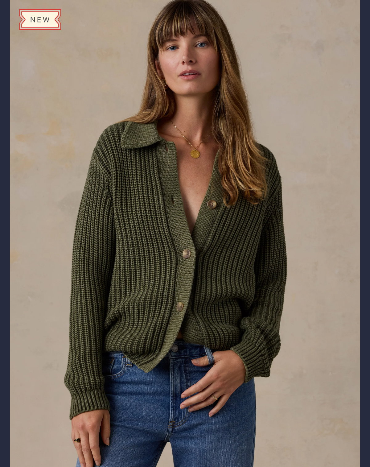 Sunwashed Cotton Lodge Cardigan