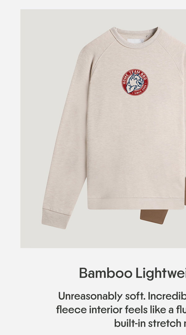 Shop the Men's Bamboo Lightweight Fleece Crew