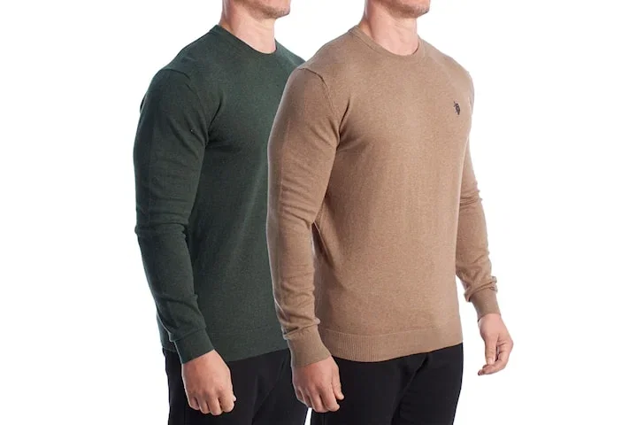 U.S. Polo Assn round neck knit sweater herr