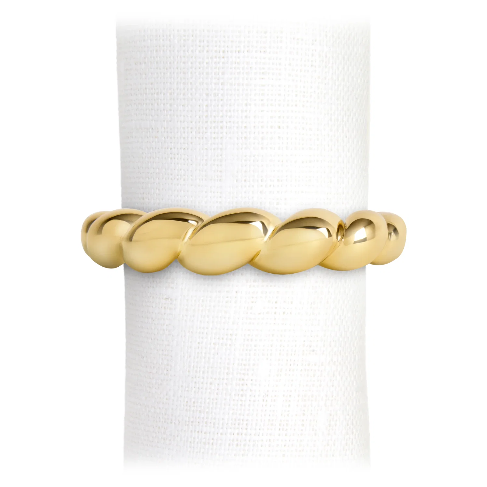 Image of Jessica McCormack Shell Napkin Rings - Set of 4 - Gold