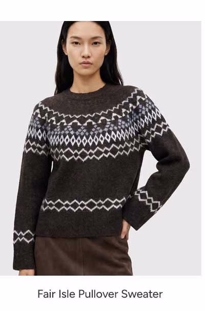 Fair Isle Pullover Sweater