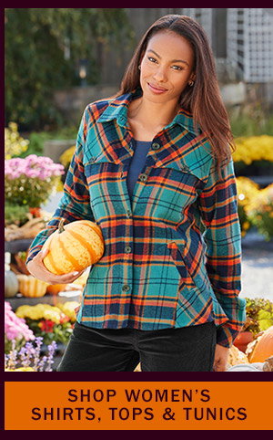 Shop Women's Shirts, Tops & Tunics. Women's Plaid Flannel Shirt Jacket
