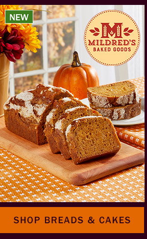 Shop Breads & Cakes. New: Pumpkin Spice Loaf Cake With Sugar Topping by Mildred's® Baked Goods