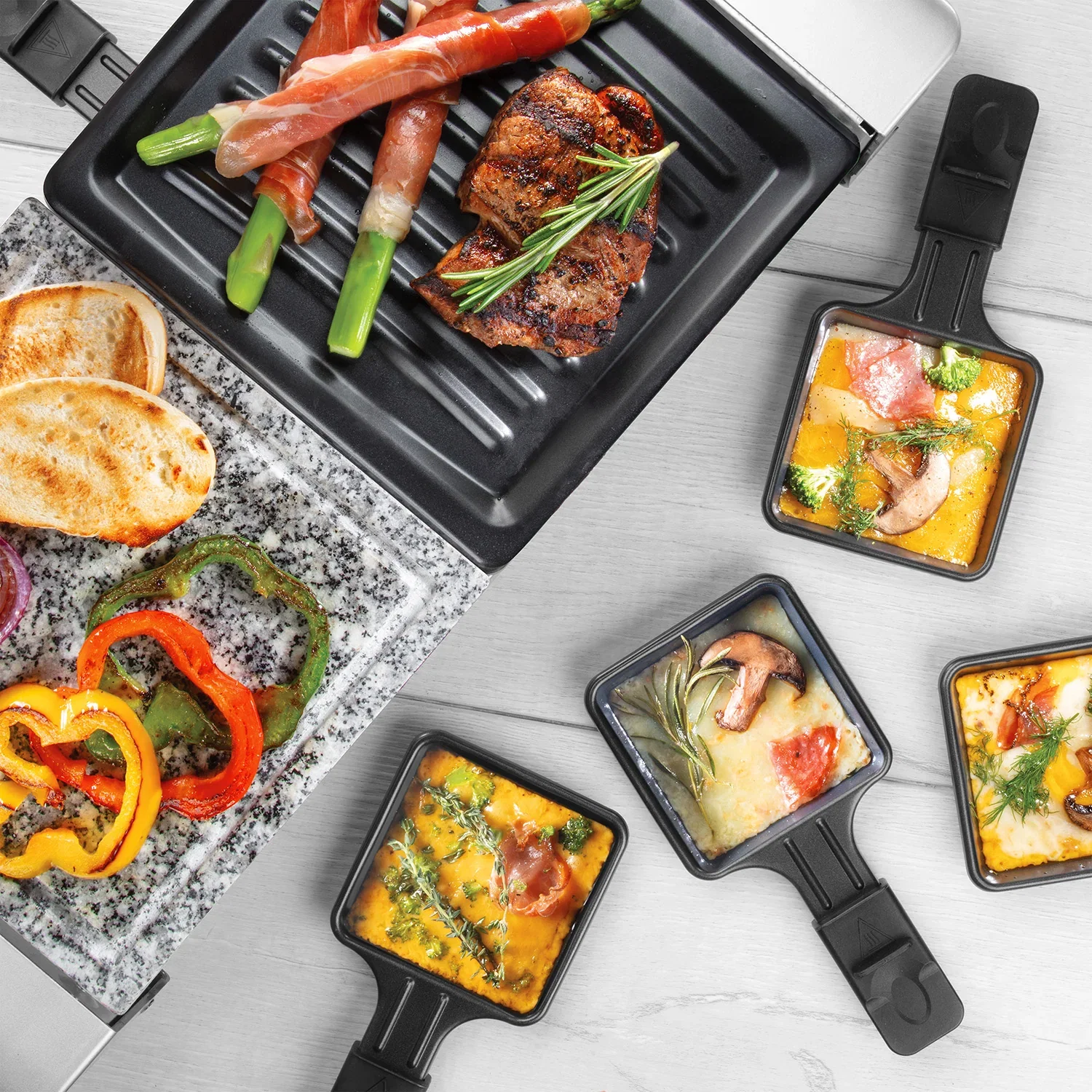 Image of Deluxe Cheese Raclette Table Grill