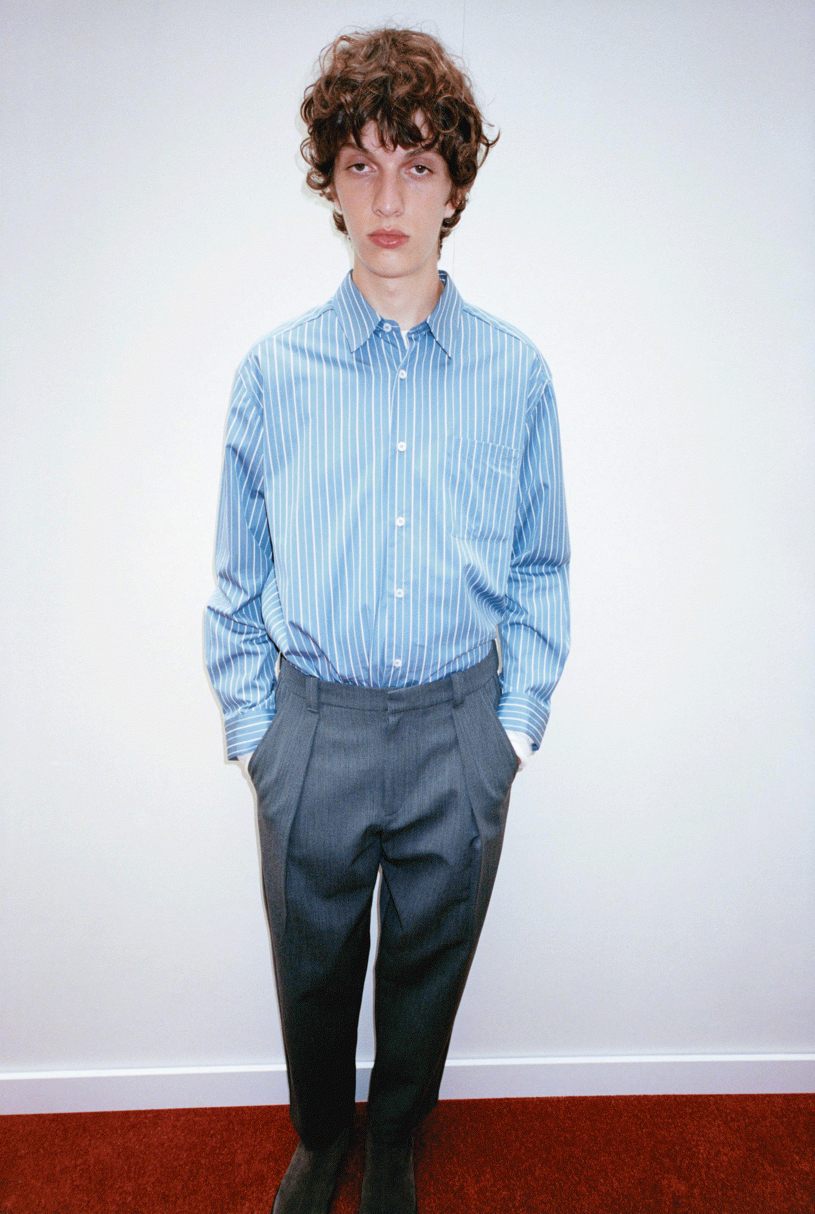 A.P.C. models wearing Fall 26 outfits.