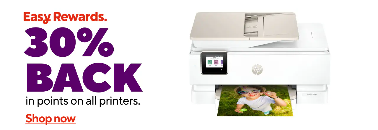30% back in points on all printers