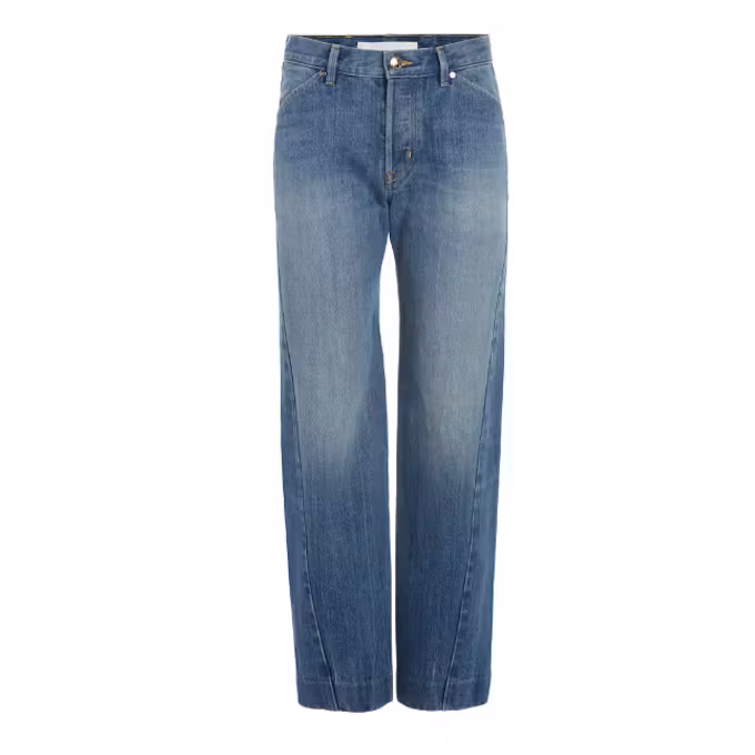 The Bijou Rigid Low-Rise Wide-Leg Jeans