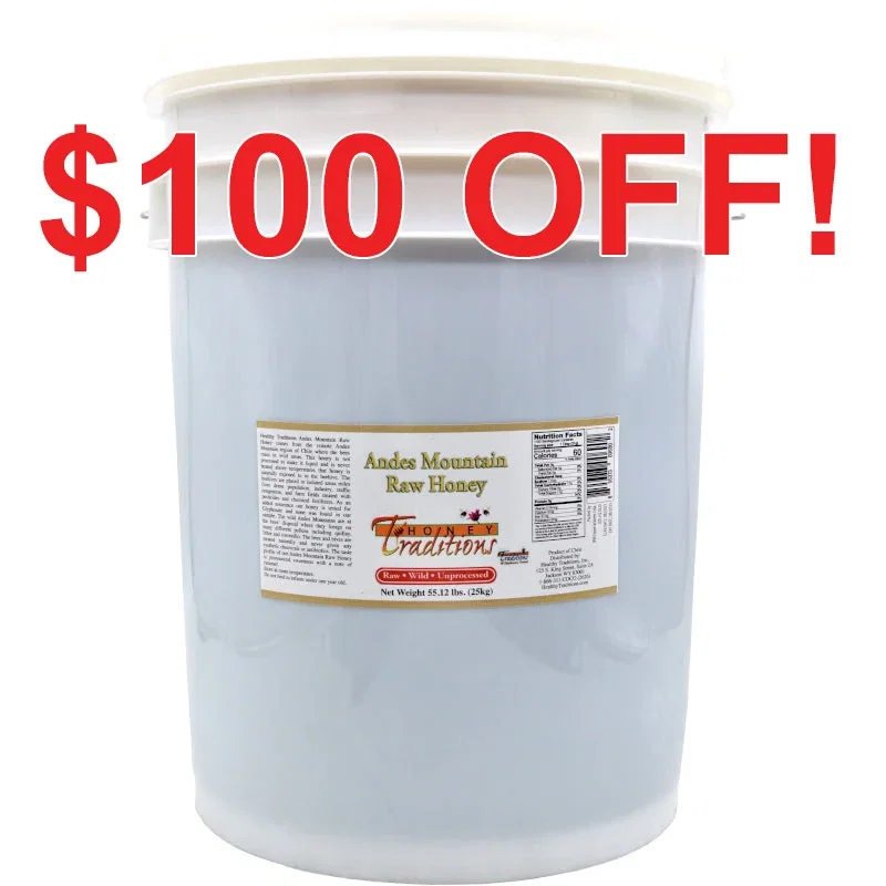 Image of Andes Mountain Raw Honey - 55 lb. Pail (limit of 1)