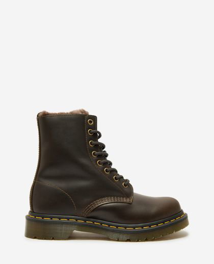 Dr Martens 1460 Serena Faux Fur-Lined Leather Boots