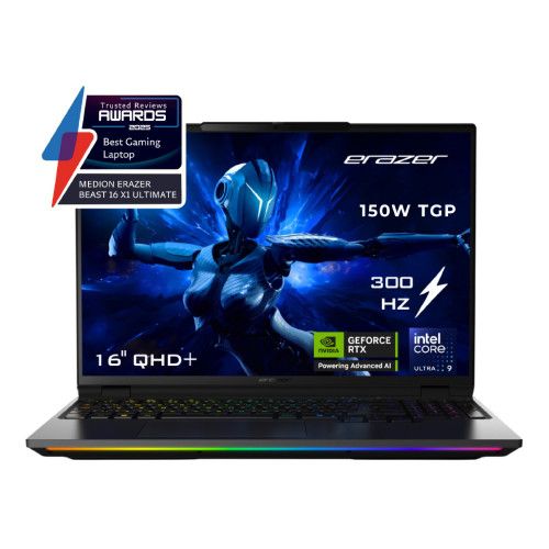 MEDION Erazer Beast 16 X1 Ultimate Intel Ultra 9 275HX 32GB RAM 2TB SSD RTX 5090 16" Windows 11 Home Gaming Laptop
