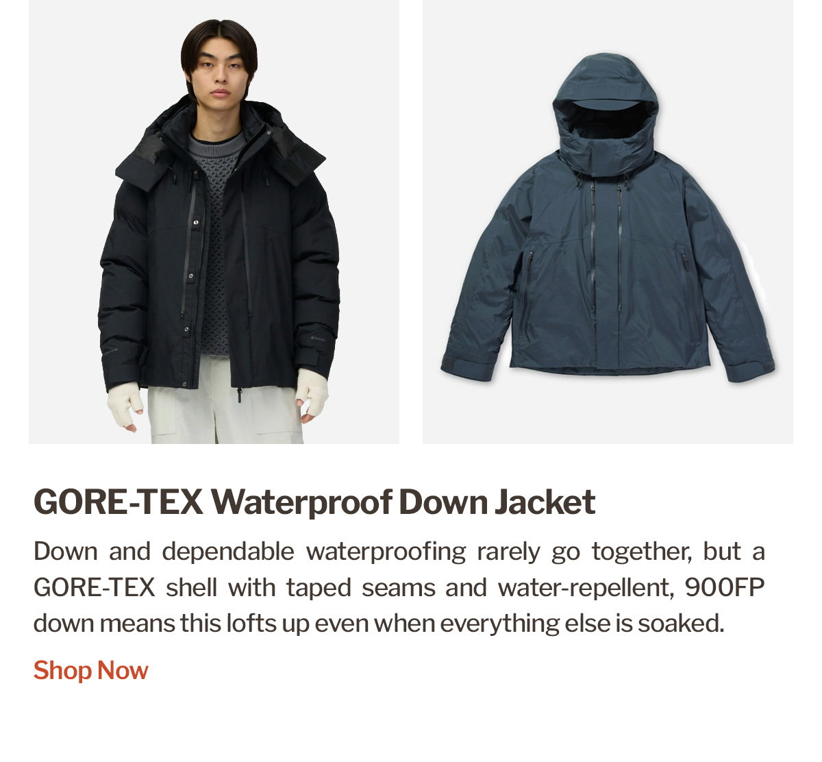 Snow Peak | GORE-TEX Waterproof Down Jacket | GORE-TEX Down Jacket | Black