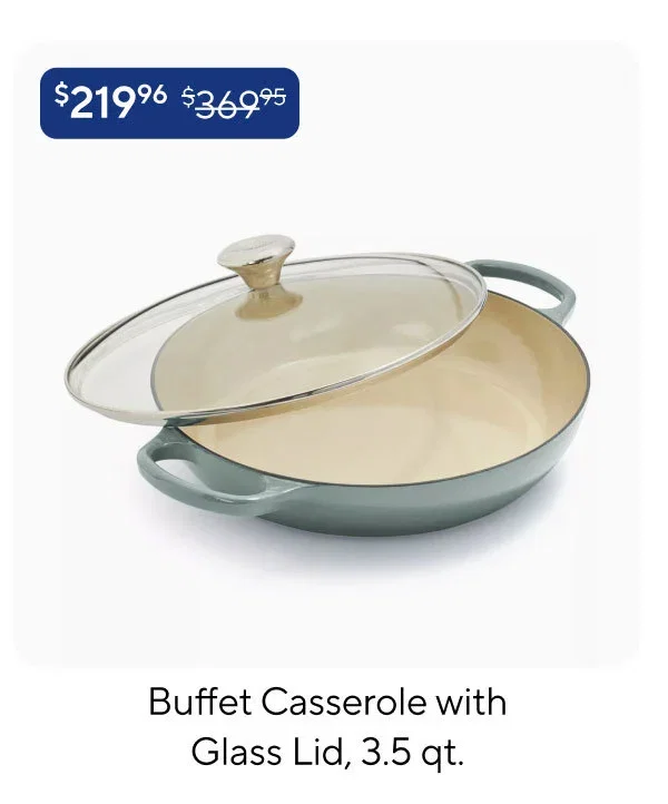 Le Creuset Buffet Casserole with Glass Lid, 3.5 qt.