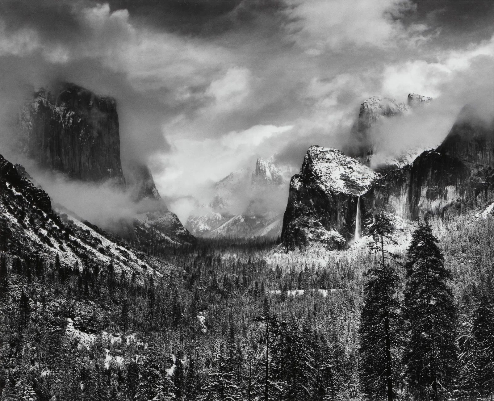 Ansel Adams, Clearing Winter Storm, Yosemite National Park, California, 1944
