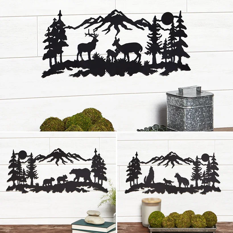 Image of Woodland Animal Family Decor