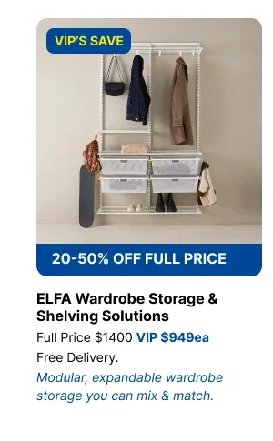 ELFA Wardrobe Storage & Shelving Solutions