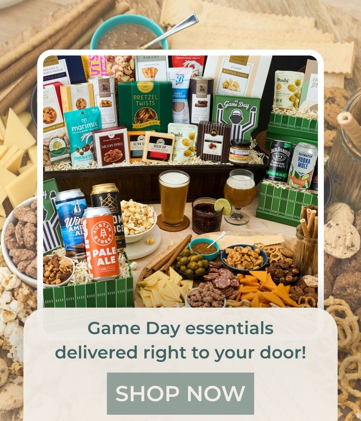 Game Day essentials delivered right to your door!