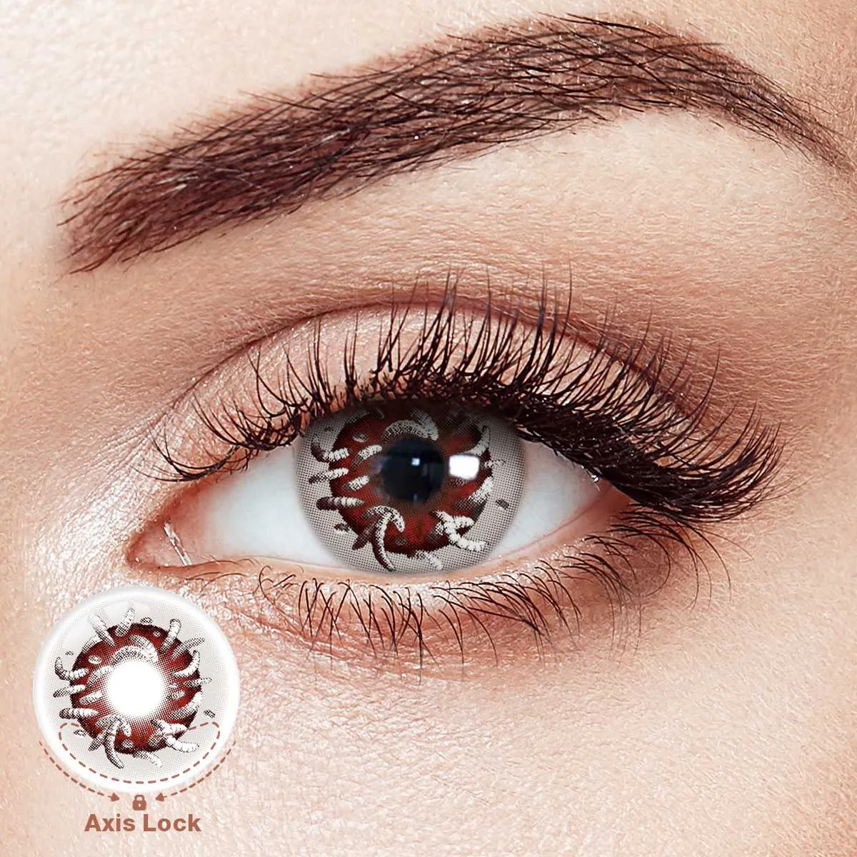 Vermis Red Costume Yearly Contact Lenses | 2 Pcs