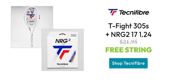 Tecnifibre (logo) T-Fight 305s + NRG2 17 1.24 | Free String instead of $21.95 | Shop Tecnifibre