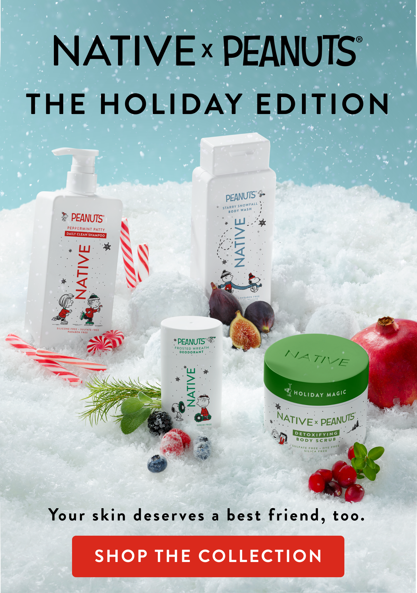 Native x peanuts. The holiday edition