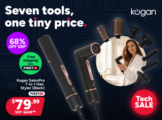 Kogan SalonPro 7-in-1 Hair Styler (Black)