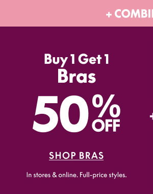 Bras BOGO 50% Off