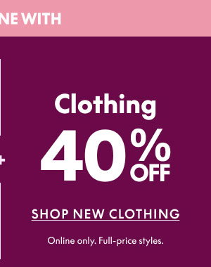 Clothing 40% Off