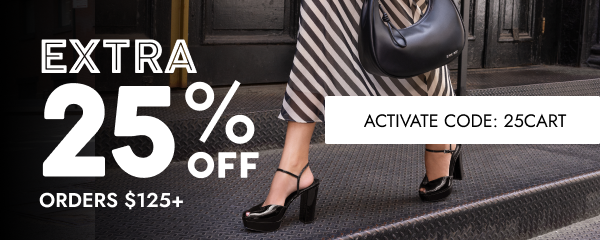 EXTRA 25% off your order 125+