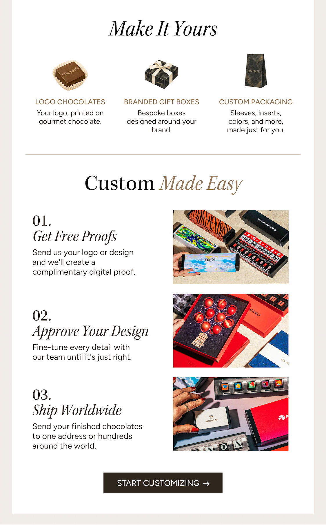 Start Customizing