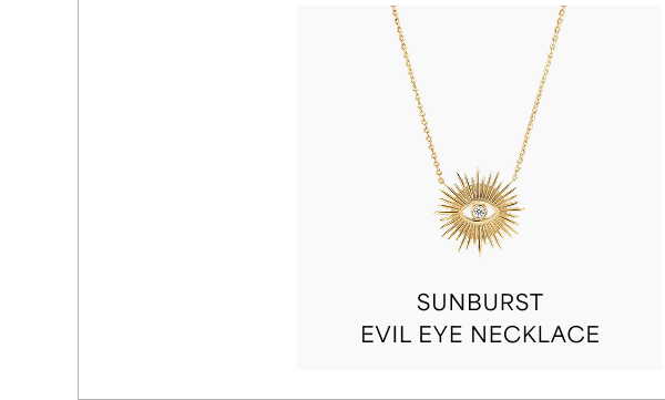 Sunburst Evil Eye Necklace