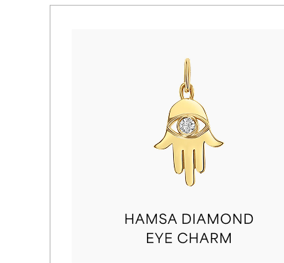 Hamsa Diamond Eye Charm