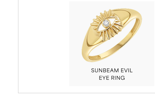 Sunbeam Evil Eye Ring