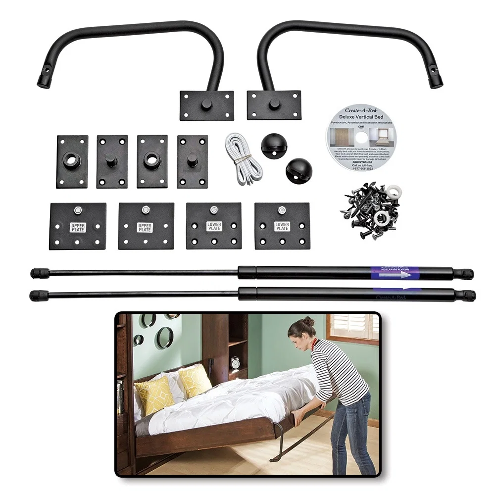 Vertical Mount Frameless Murphy Bed Hardware Kits