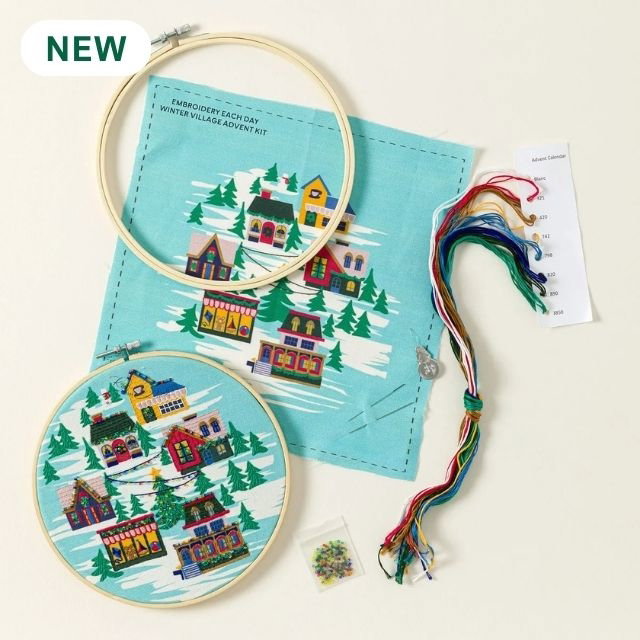 Embroidery Each Day Winter Village Advent Kit