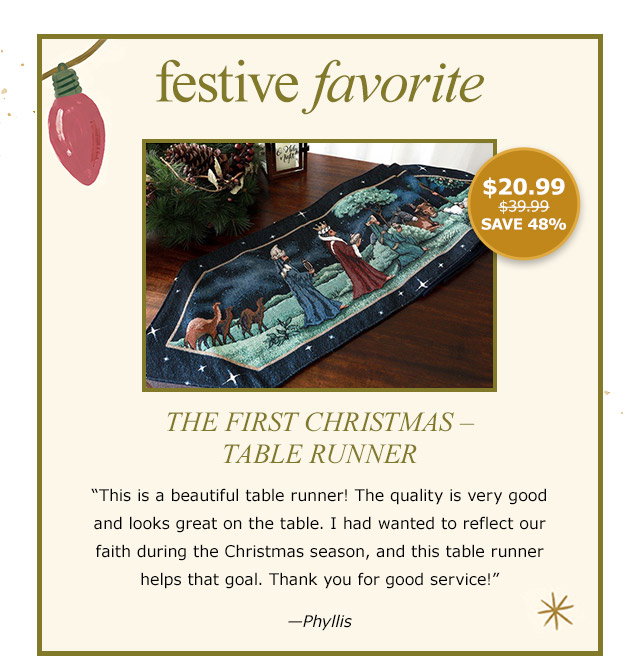 Festive Favorite | The First Christmas Table Runner