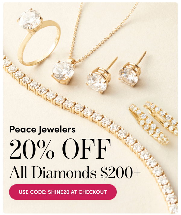 Peace Jewelers | 20% Off Orders $200+ with Code: SHINE20 at Checkout