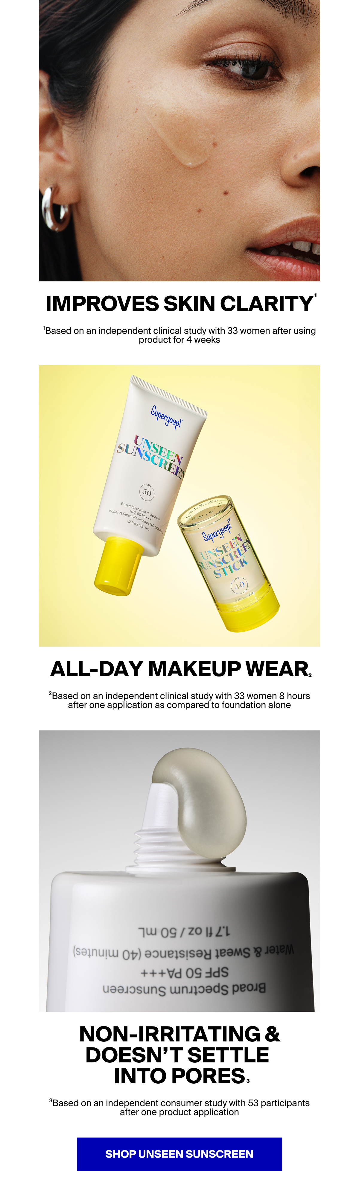 Shop Unseen Sunscreen SPF 50