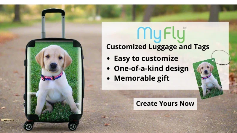 Personalized luggage with MyFly bags