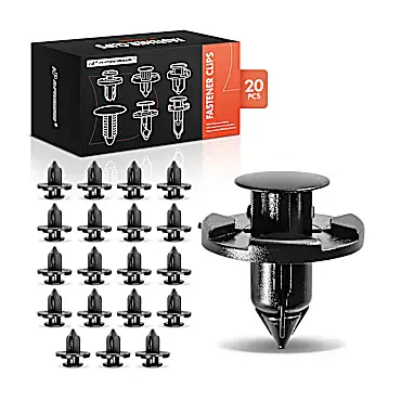 A-Premium Clips & Fasteners - Black, Nylon, Direct Fit, Set of 20