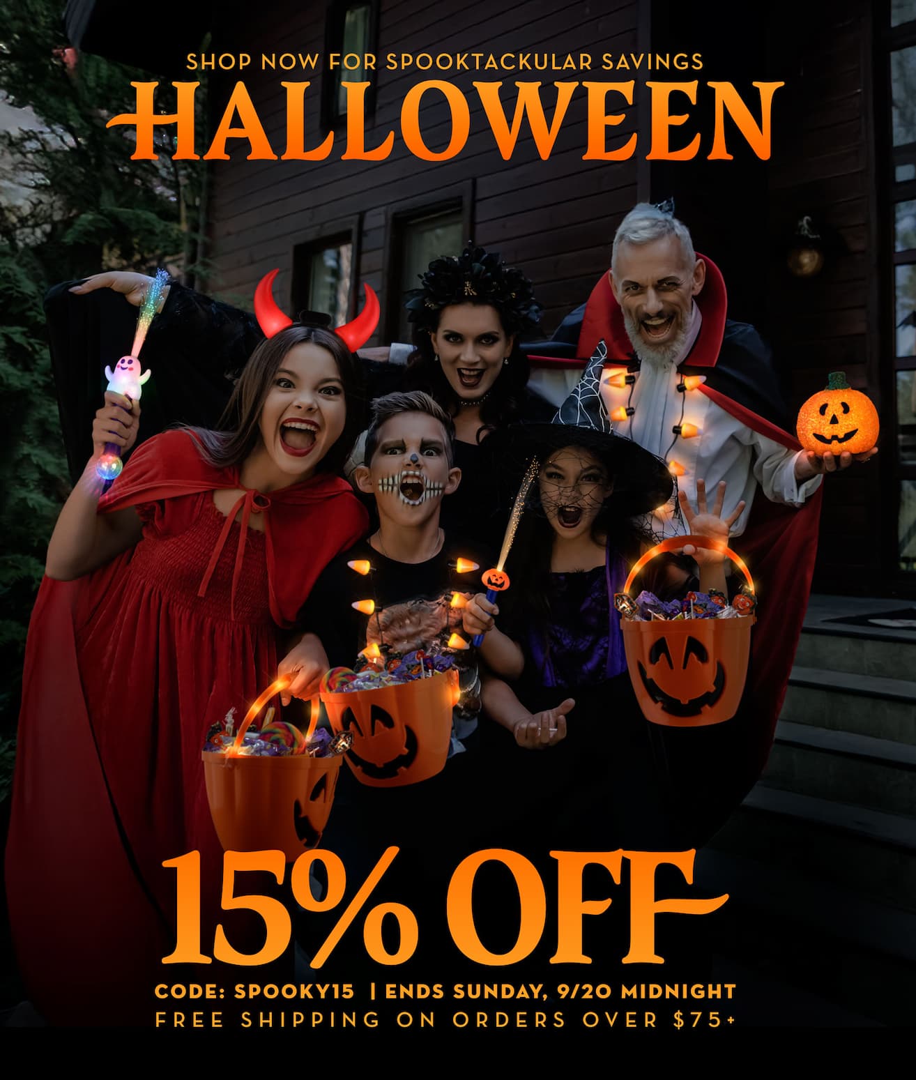 Halloween 15% Off